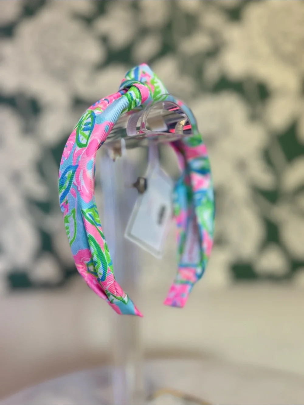 Lilly Pulitzer Pink Floral Twisted Headband NWT